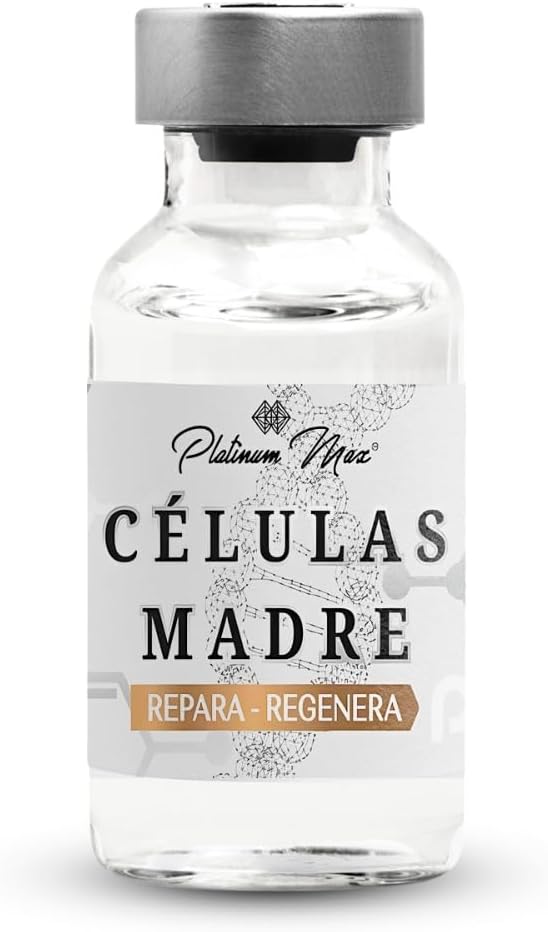 PLATINUMMAX Células Madre | Regenera, Repara, Uniforma, Tonifica, Hidratación Profunda) 3 Viales de 10 Ml c/u