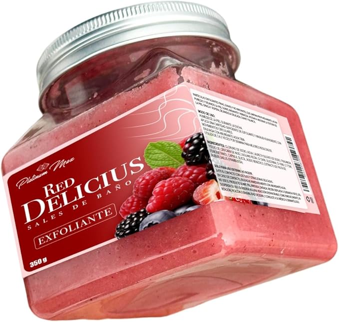 PLATINUMMAX, Sales de Baño | Exfoliante Corporal Esencia de Frutos Rojos, 350g