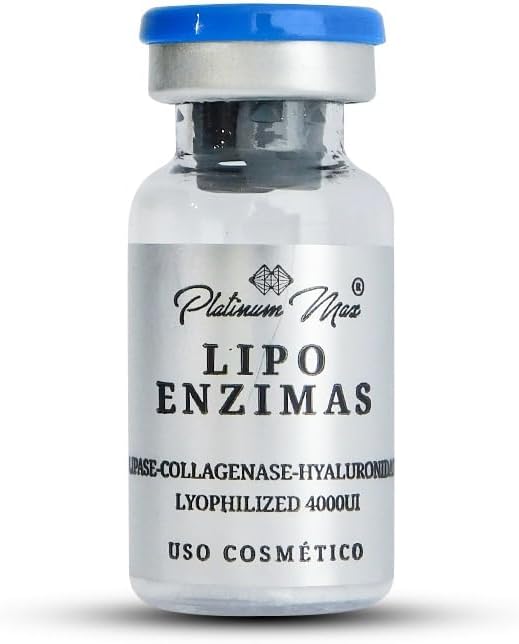 PLATINUMMAX Lipo Enzimas - Para Reducir Medidas, tallas, Reafirmar, Moldear - Lipasa, Colagenasa; Tratamiento 1 mes de uso